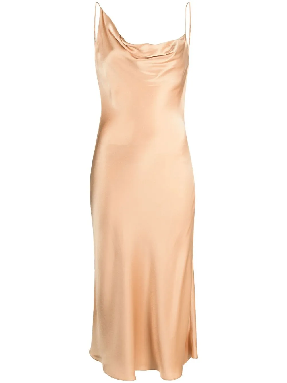 

Stella McCartney draped satin slip dress - Neutrals