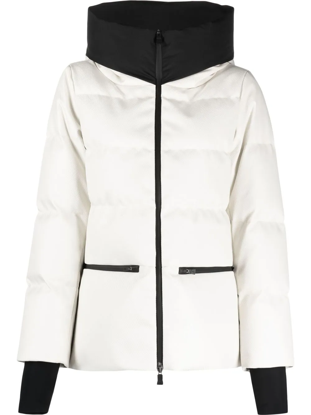

Herno down-feather hooded jacket - White