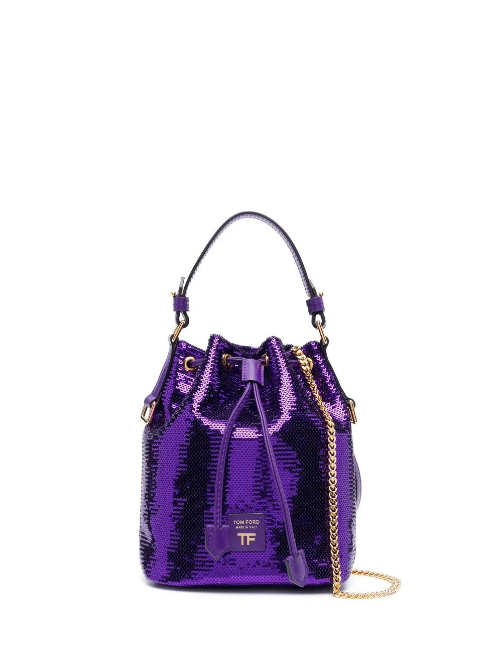 

TOM FORD sequin-embellished bucket bag - Purple