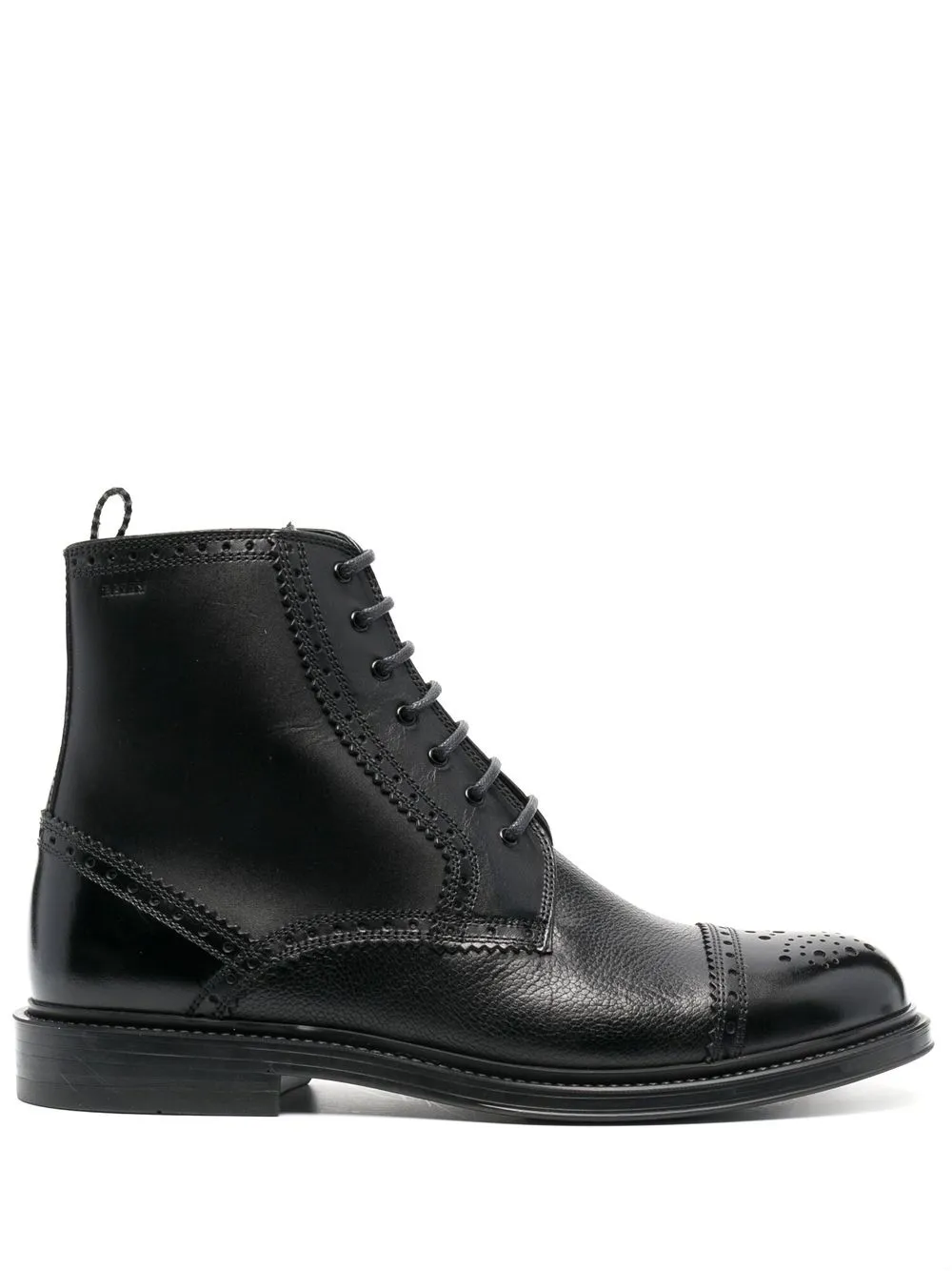 

Bally botas con agujetas y perforaciones - Negro