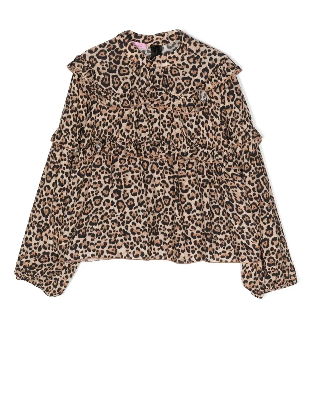 

Miss Blumarine leopard print ruffled blouse - Brown