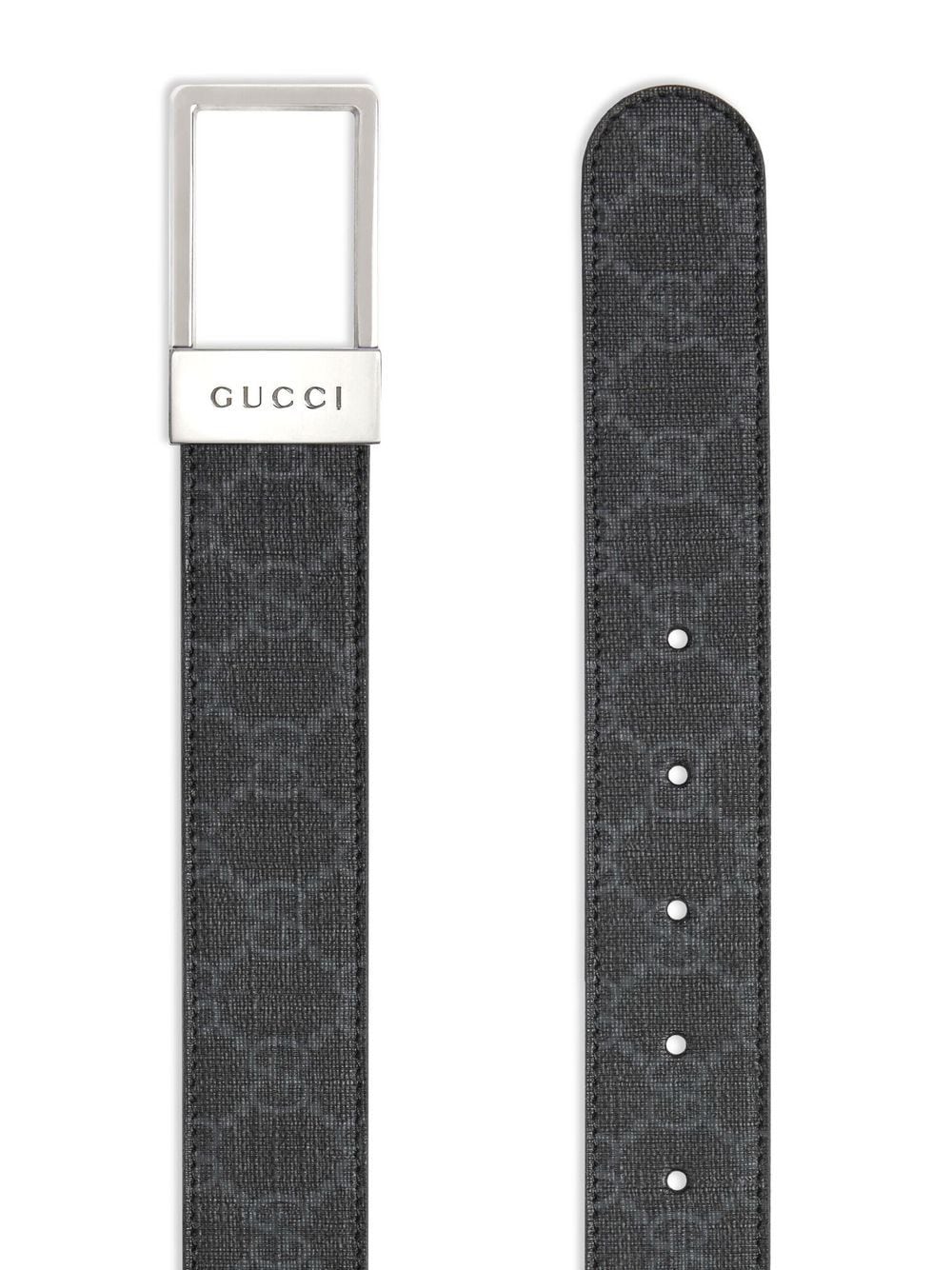 Gucci Riem met logogesp - Zwart