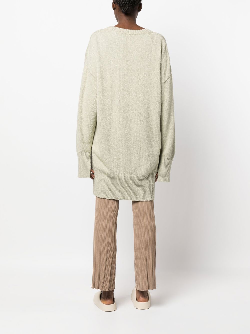 Shop Aeron Knitted Long-sleeve Jumper In Green