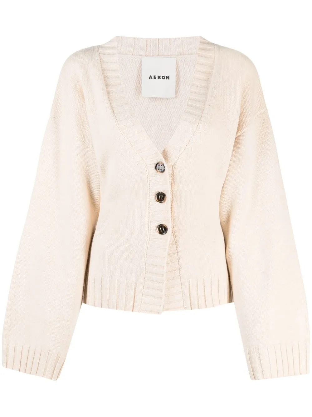 

AERON V-neck button-fastening cardigan - Neutrals