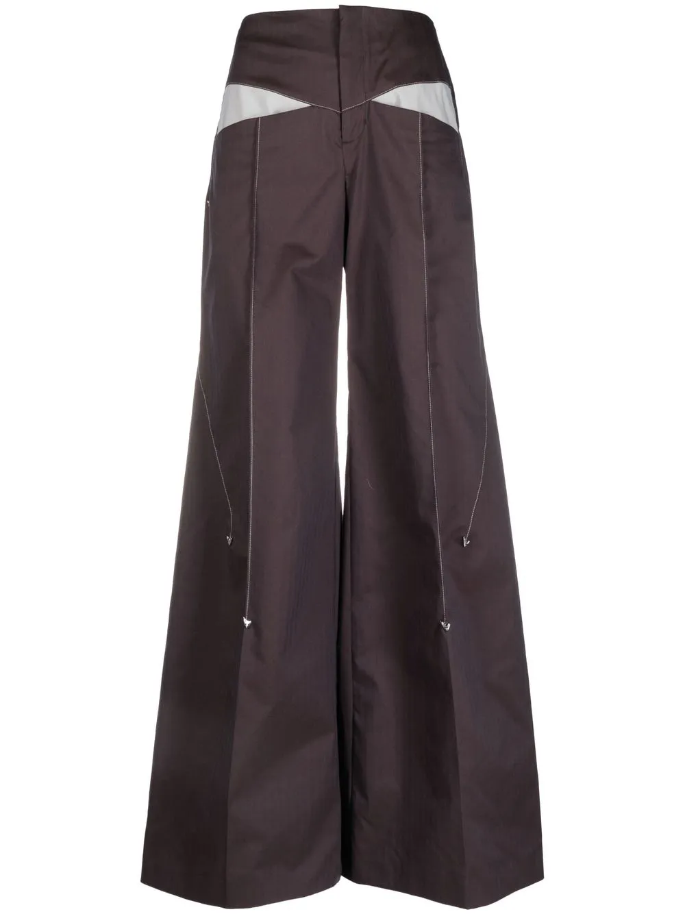 

Kiko Kostadinov high-waisted wide-leg trousers - Black