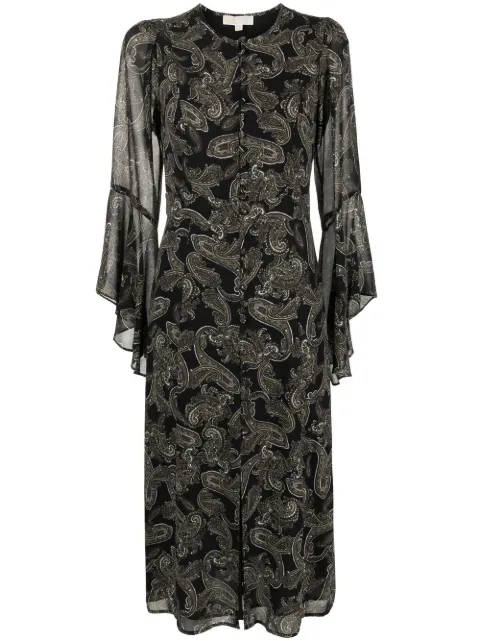 Michael Michael Kors vestido midi con estampado de cachemira