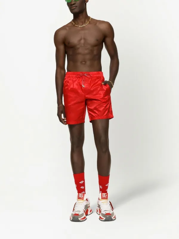 Dolce & Gabbana DGモノグラム トランクス水着 | レッド | FARFETCH JP