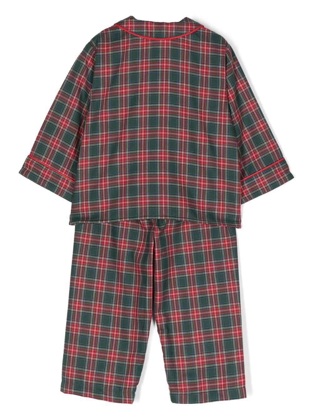mariella ferrari plaid-check pyjamas - red