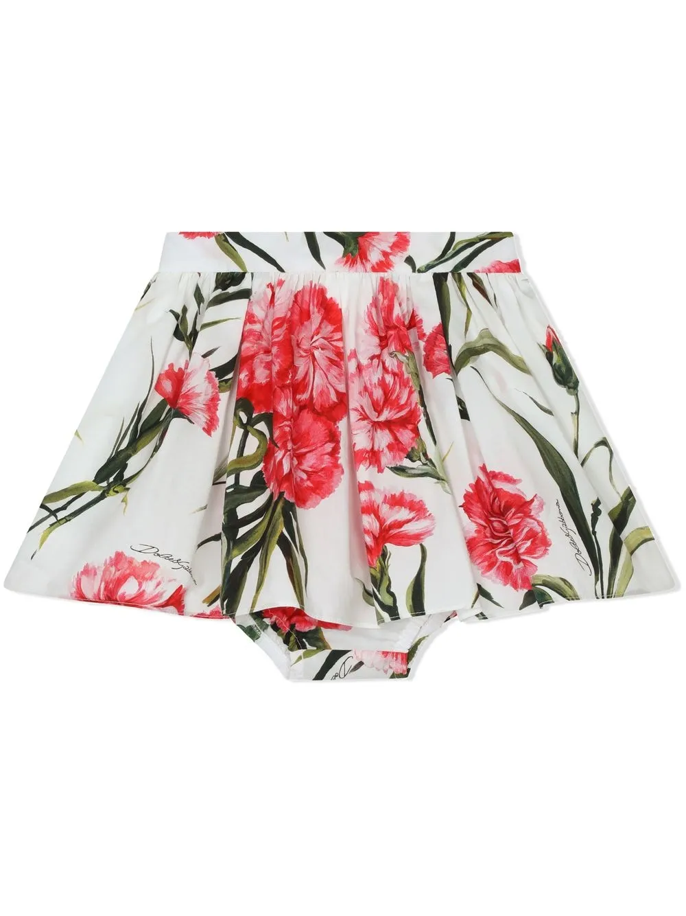 

Dolce & Gabbana Kids floral-print skirt and bloomers set - Neutrals