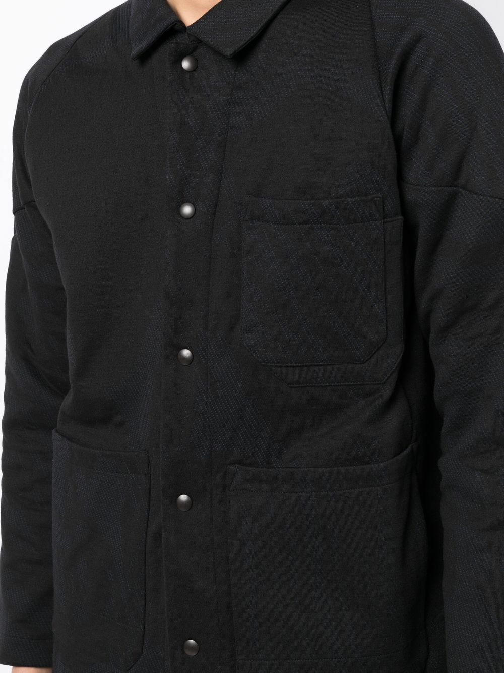 Shop Byborre Studio Shirt Jacket In Black