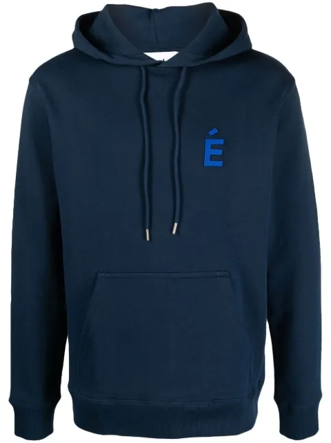 Études Studio logo-patch organic cotton hoodie