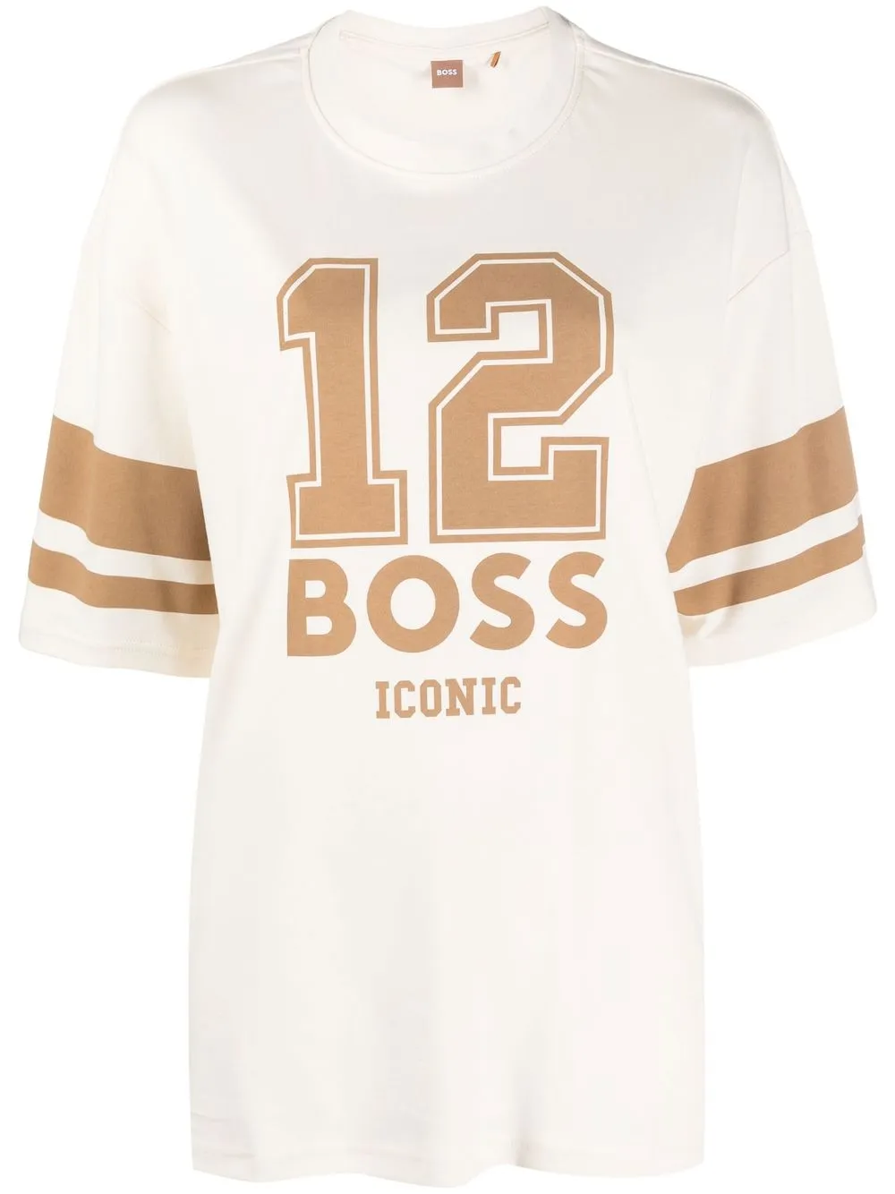 

BOSS logo-print T-shirt - Neutrals
