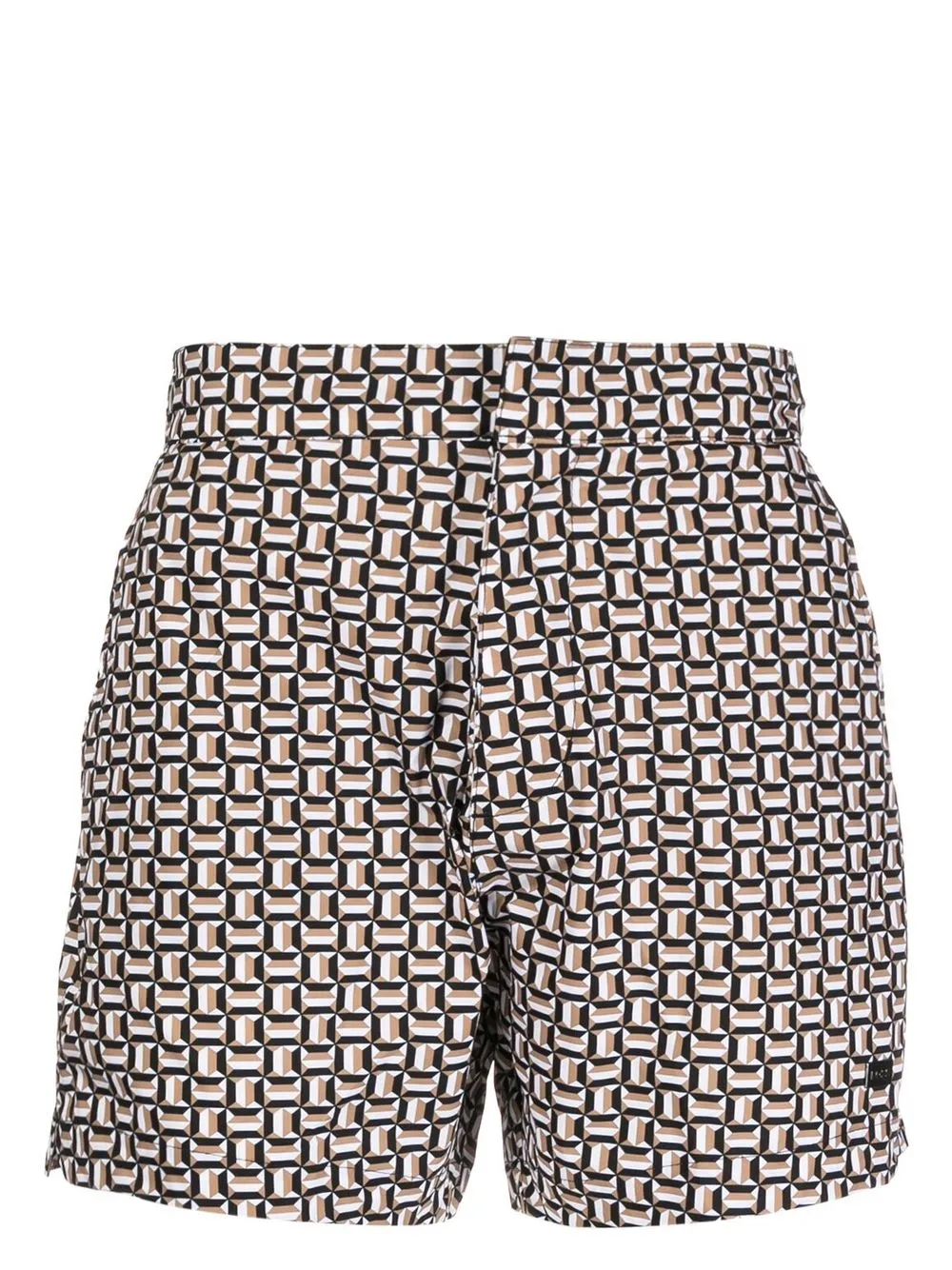 

BOSS shorts de playa con estampado geométrico - Azul