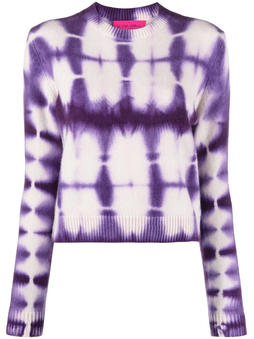 

The Elder Statesman tie-dye cashmere jumper - Purple