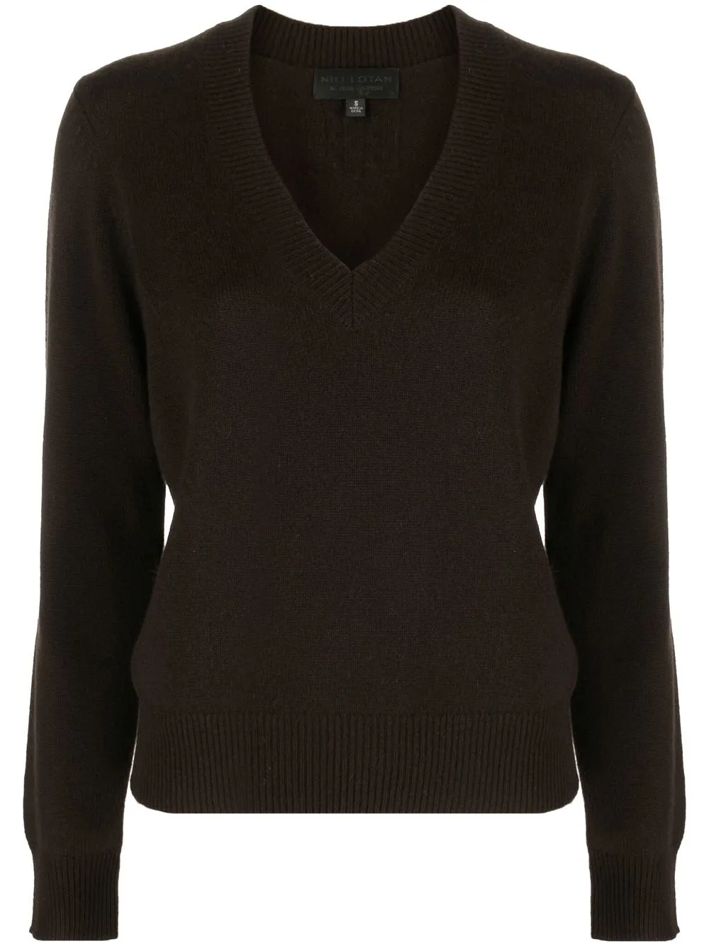 

Nili Lotan V-neck cashmere jumper - Brown