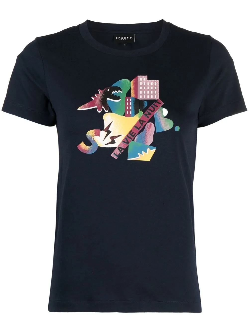 

SPORT b. by agnès b. graphic-print short-sleeve T-shirt - Blue