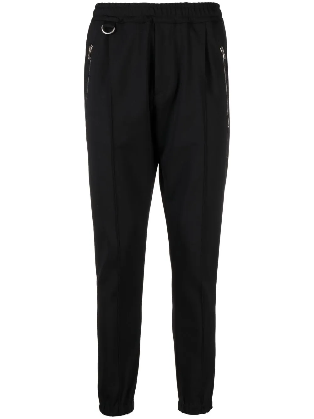 

Low Brand zip-pocket tapered trousers - Black