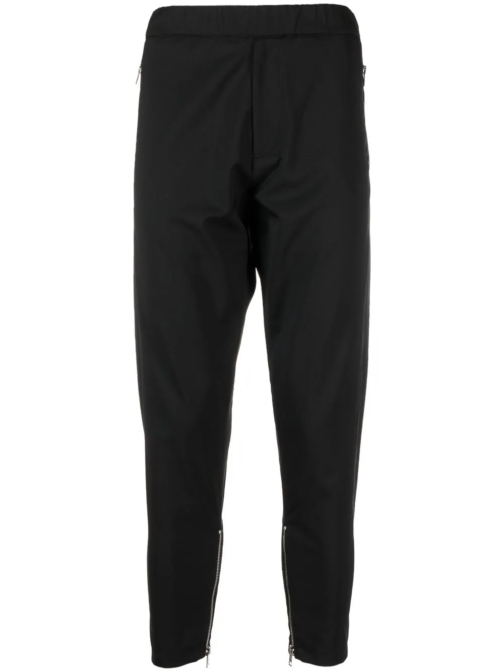 

Low Brand pantalones tapared con detalle de cierres - Negro