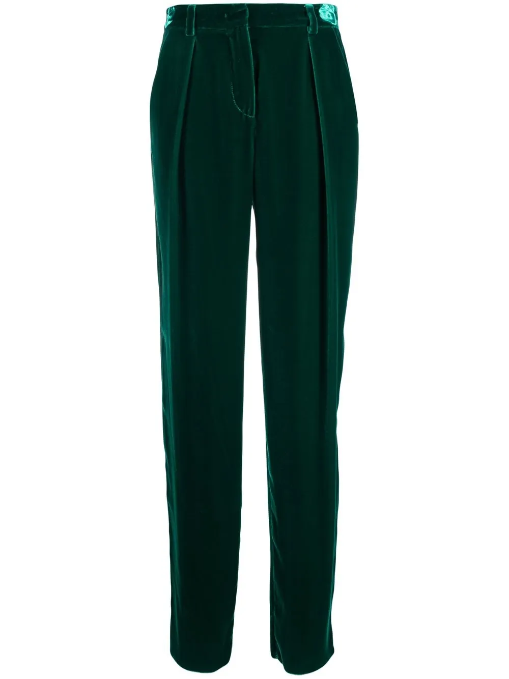 

Giorgio Armani pantalones con tiro alto - Verde