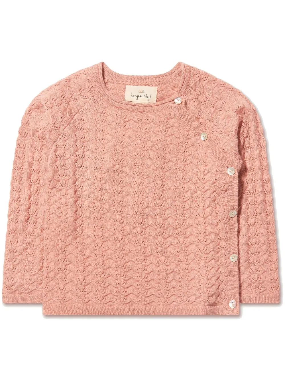 

Konges Sløjd open-knit buttoned jumper - Neutrals