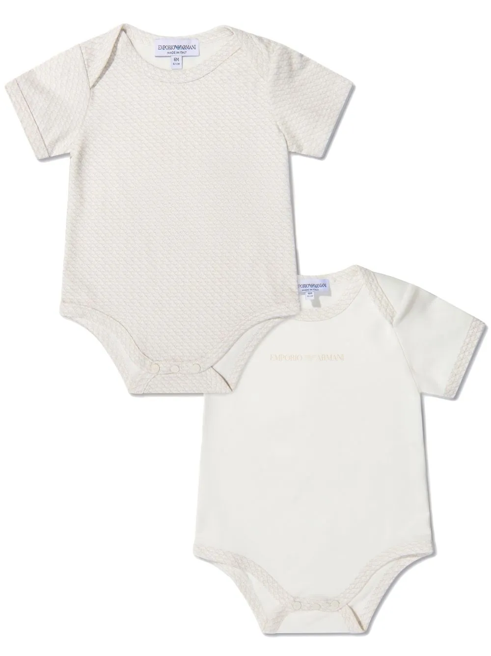 

Emporio Armani Kids logo-print shorties - White