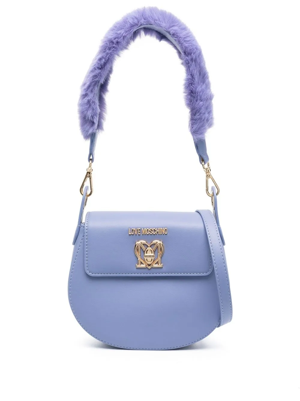 

Love Moschino logo-plaque shoulder bag - Purple