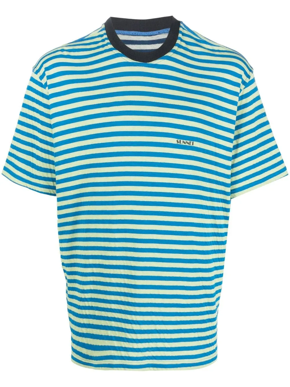 

Sunnei striped short-sleeved T-shirt - Blue