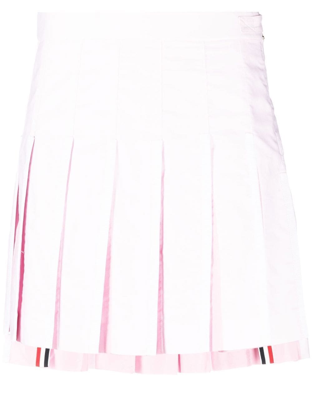 Image 1 of Thom Browne pleated cotton miniskirt