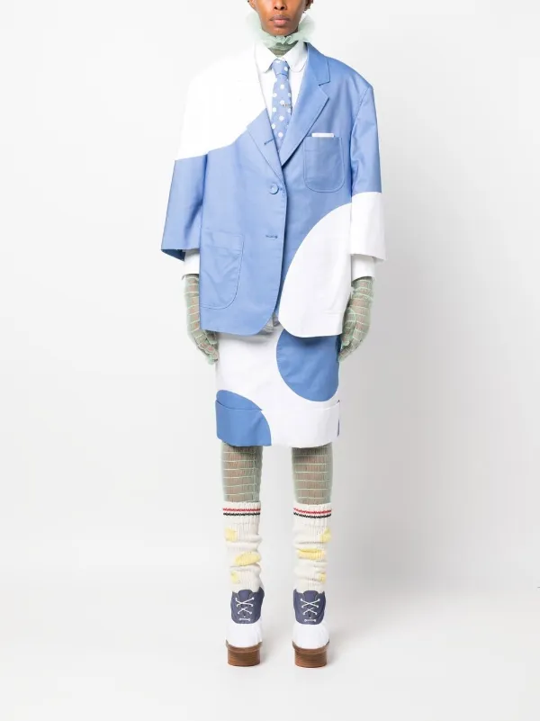 Thom Browne Cropped Cotton Shirt | White | FARFETCH