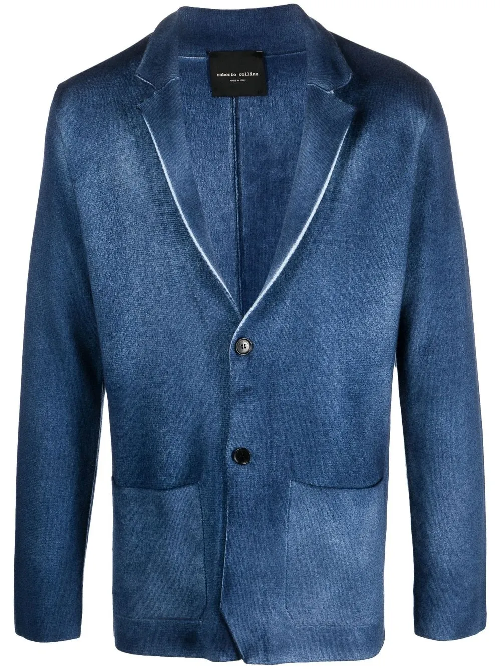 Roberto Collina merino-wool single-breasted blazer - Blue