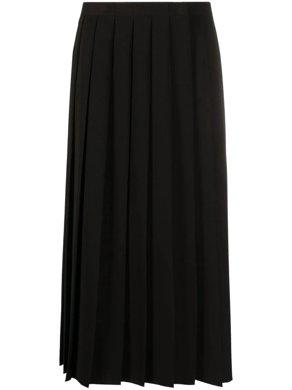 

Luisa Cerano pleated midi skirt - Black