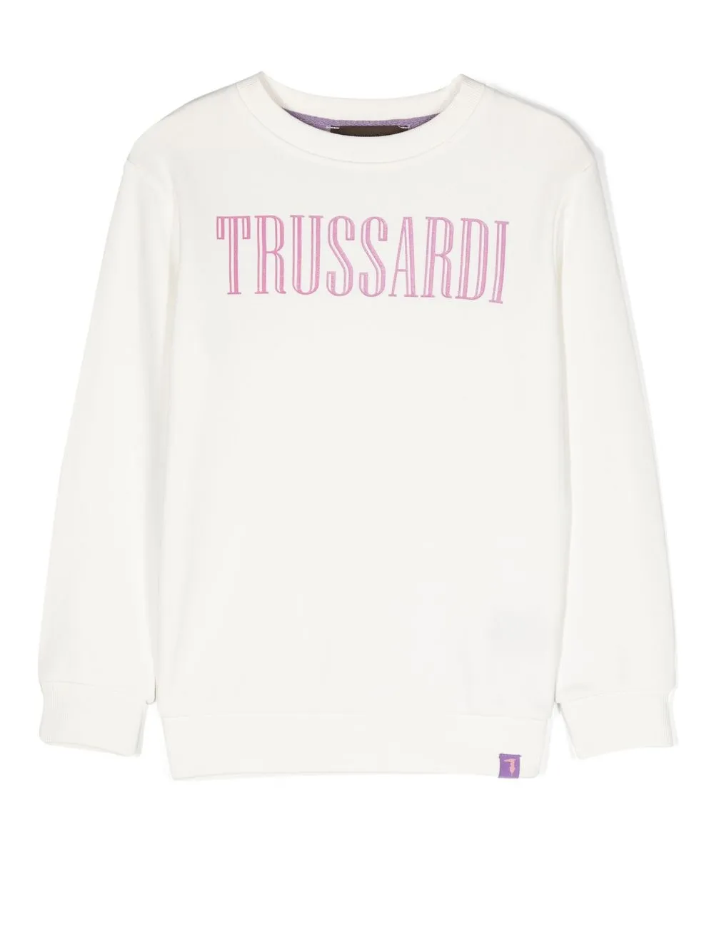 

TRUSSARDI JUNIOR logo-print sweatshirt - White