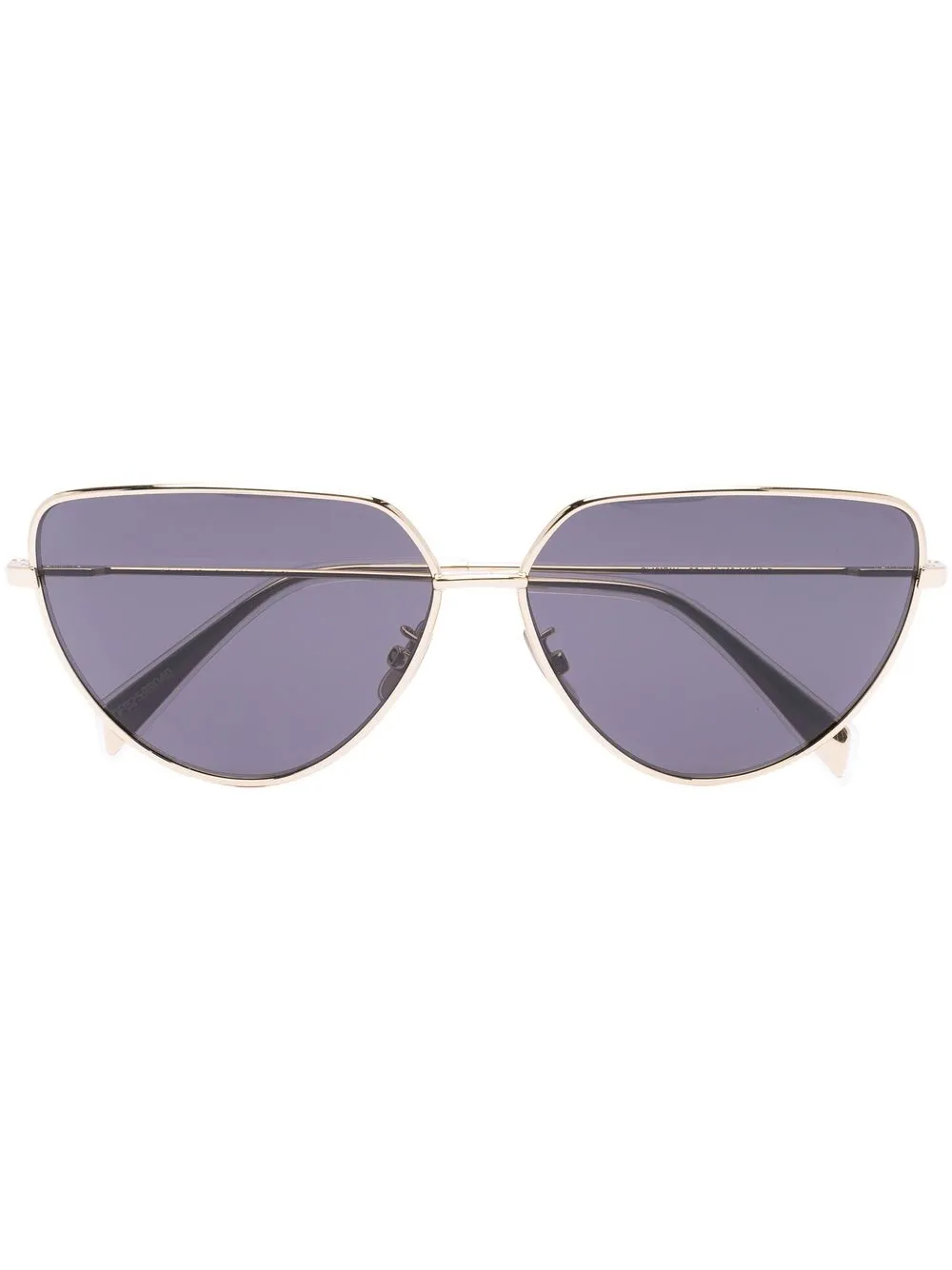 

Celine Eyewear cat eye-frame tinted sunglasses - Gold