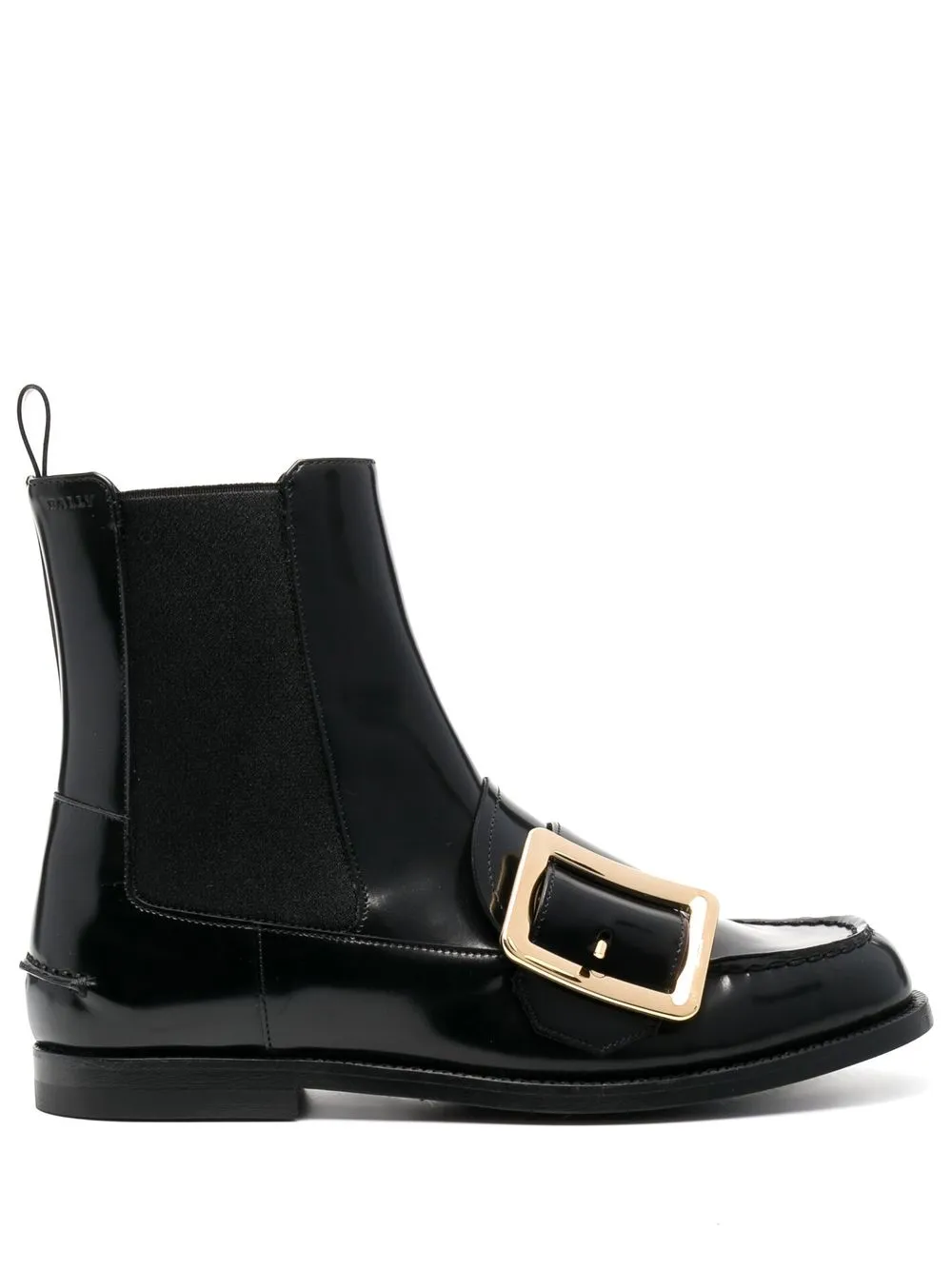 

Bally botines con hebilla grande - Negro