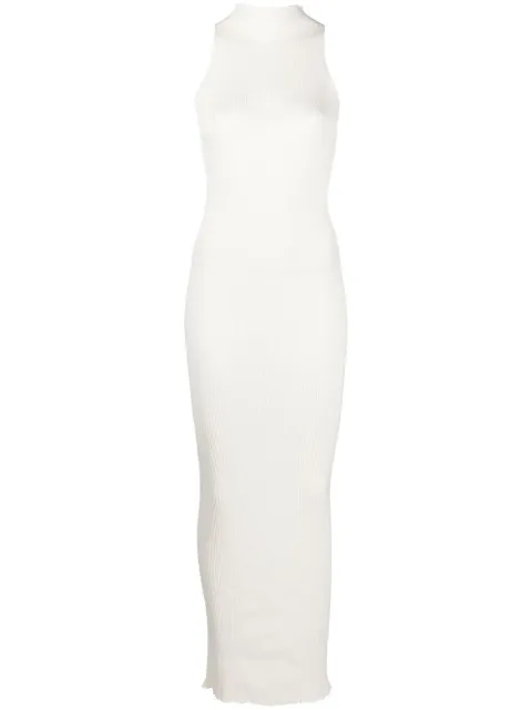 AERON high-neck knit maxi dress