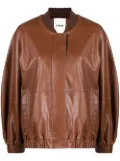 AERON Bloom lambskin bomber jacket - Brown