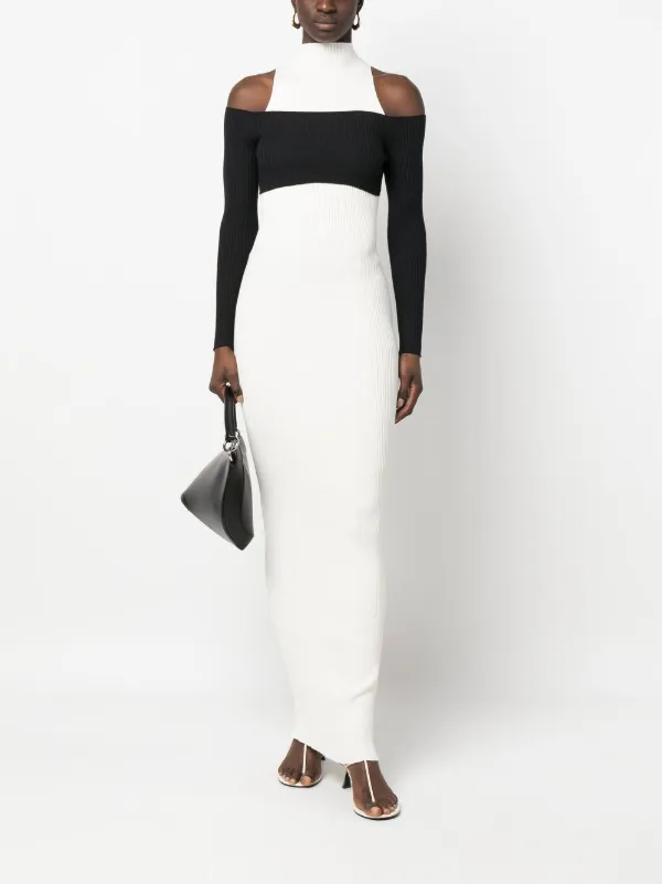 AERON オフショルダー クロップドトップ | ブラック | FARFETCH JP