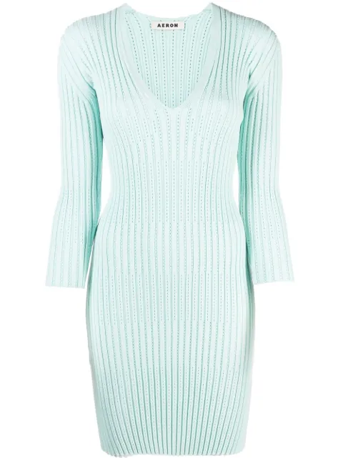 AERON vestido tejido manga larga