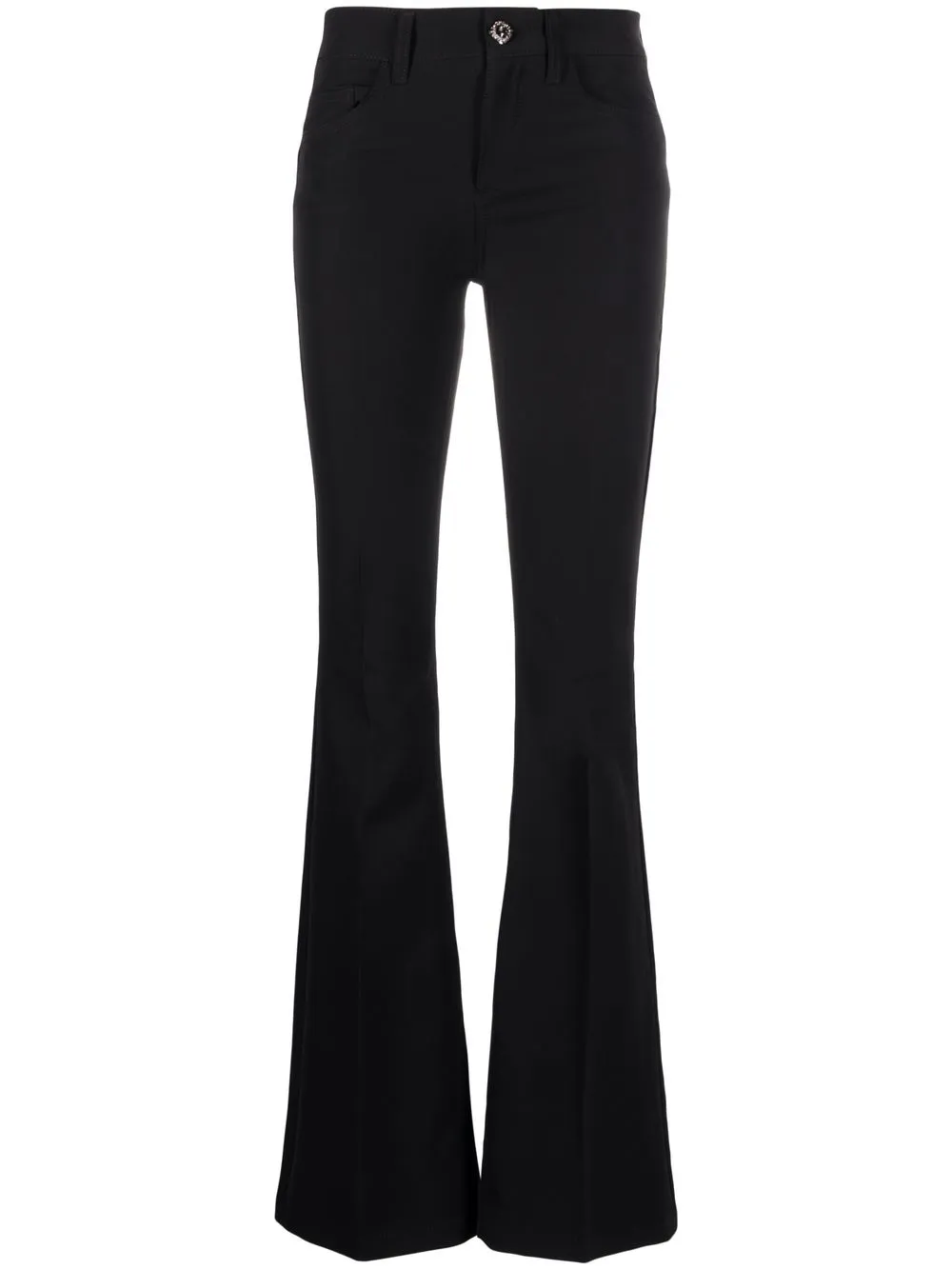 

LIU JO asymmetric-leg high-waist trousers - Black