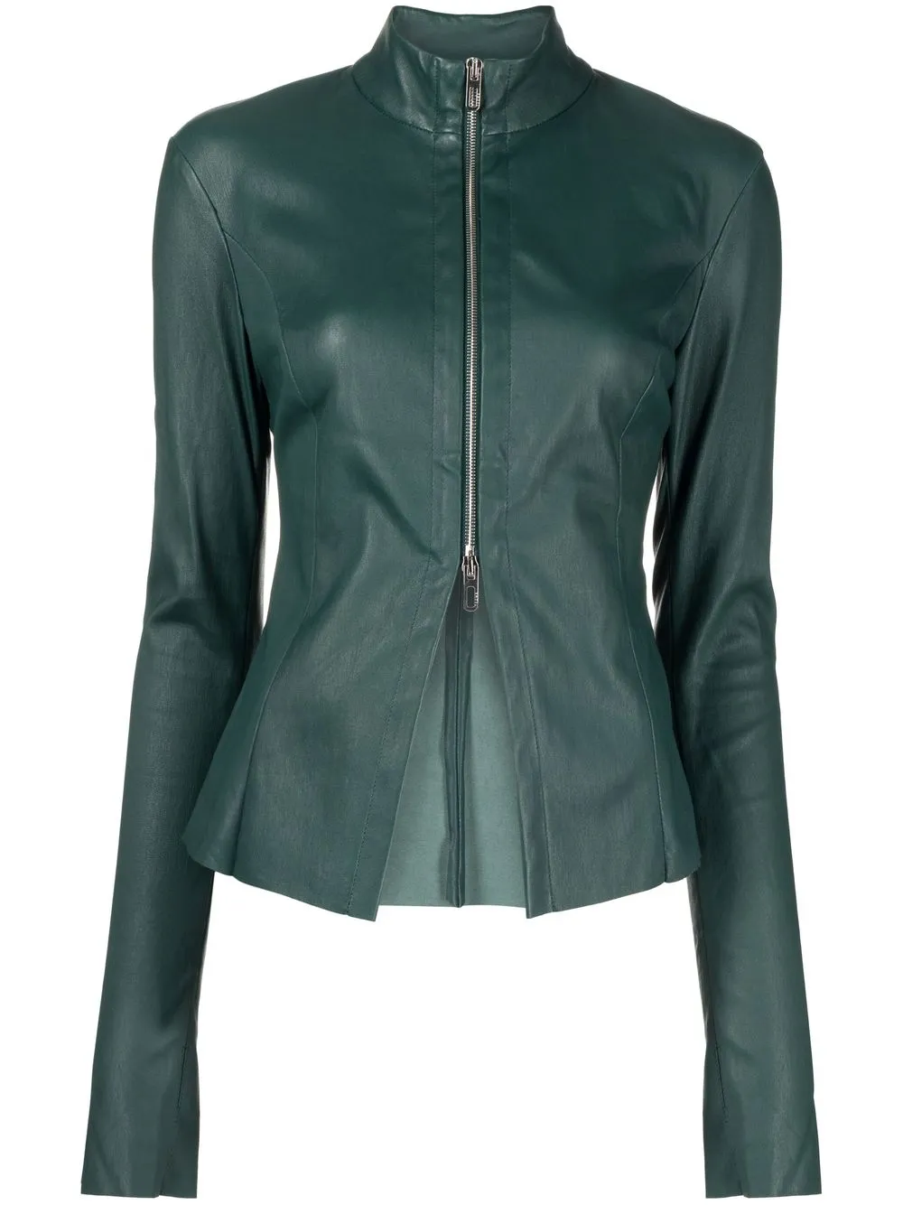 

Drome zipped leather jacket - Green