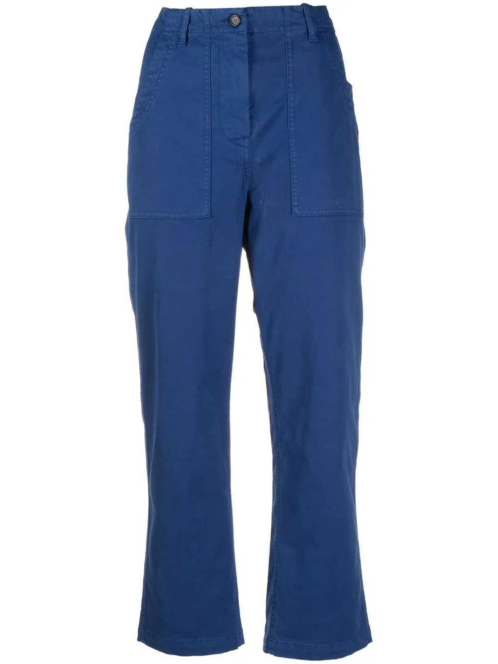 

Alberto Biani cropped-leg chino trousers - Blue