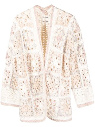 Forte Forte crochet-knit V-neck Cardigan - Farfetch