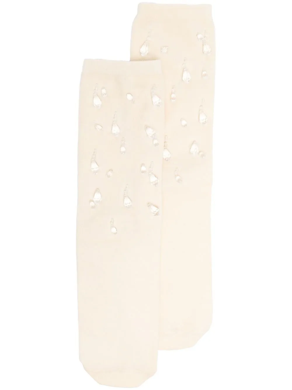 

Simone Rocha crystal-embellished socks - Neutrals