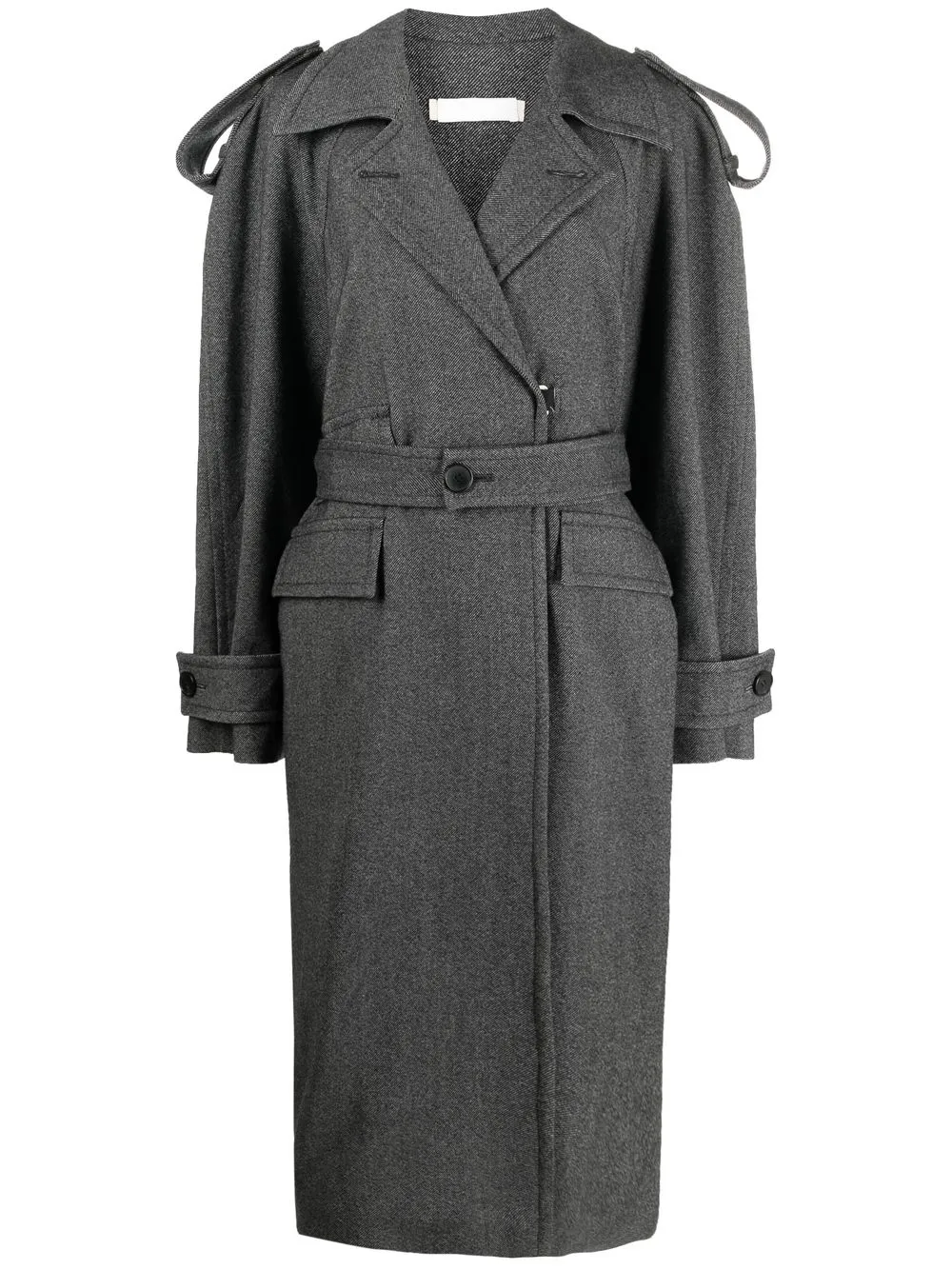 

Litkovskaya oversized trench coat - Grey