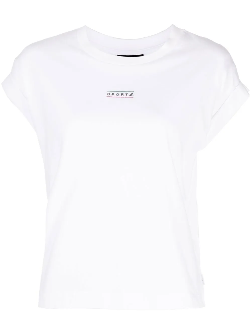 

SPORT b. by agnès b. logo-print short-sleeve T-shirt - White
