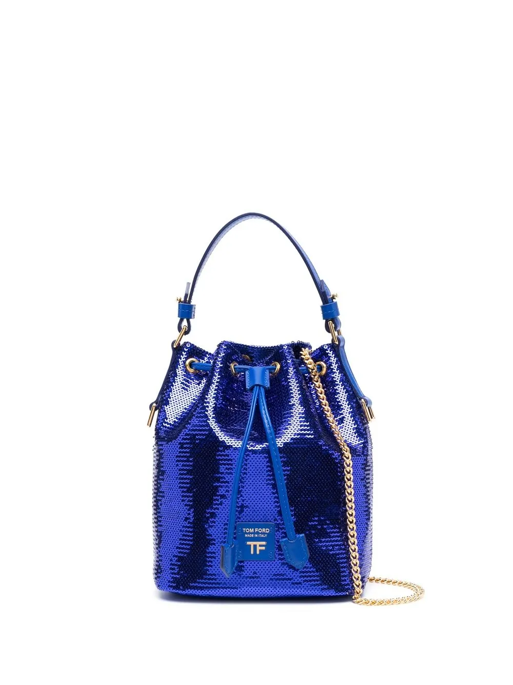 

TOM FORD sequin-embellished bucket bag - Blue