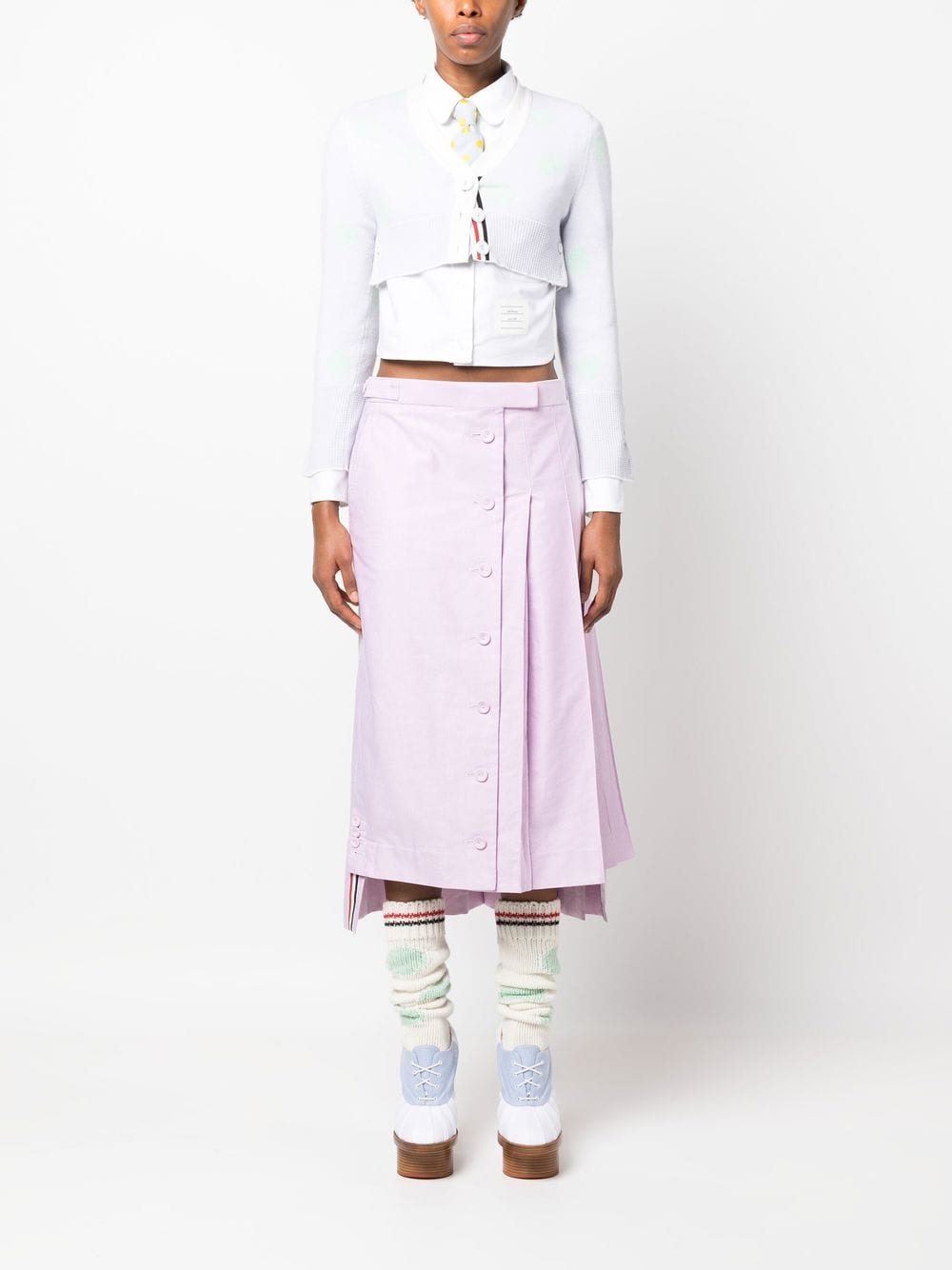 Thom Browne Geplooide rok - Roze