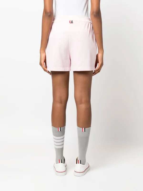ショートパンツ THOM BROWNE Women Shorts  Burmudas FJQ035A06452 680 PINK Thom Browne car-embroidered Piqué Shorts | Pink | FARFETCH