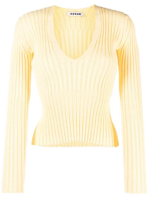 AERON knitted long-sleeve top