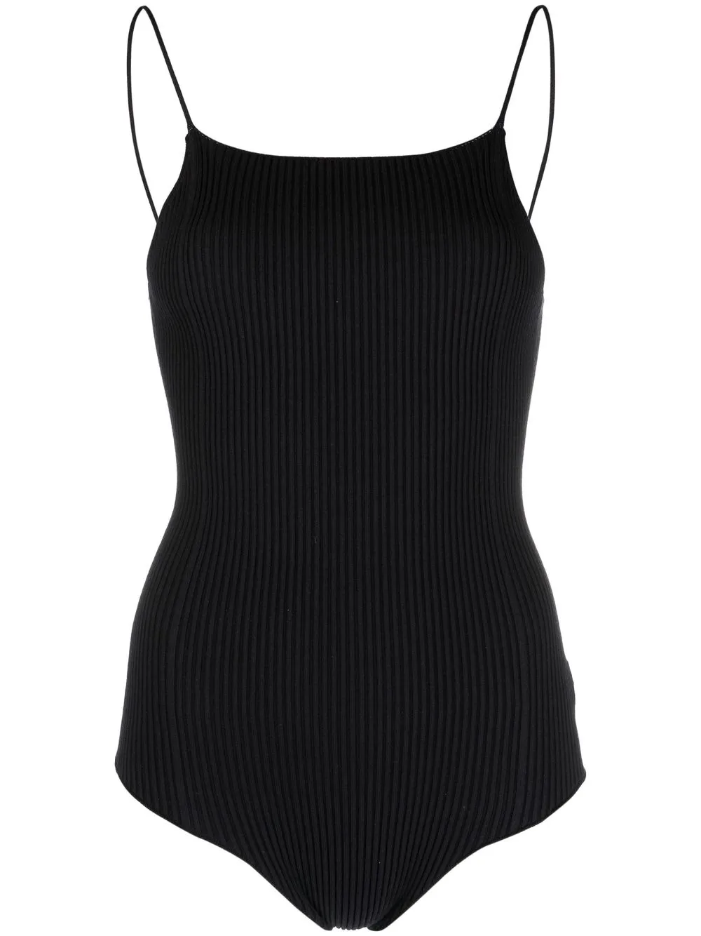 

AERON ribbed-knit bodysuit - Black